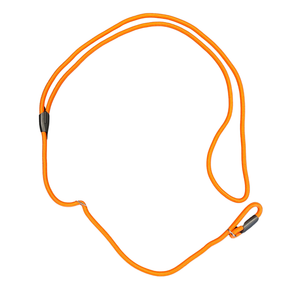Hundesnor/retriverline med skulderloop - Orange - 10mm x 180cm