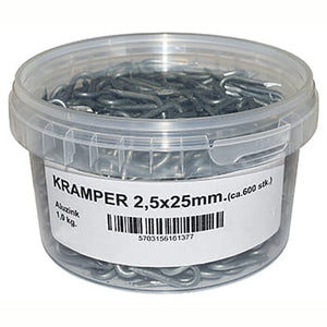 Hegnskramper Alu/Zink - 2,7/27 mm 1 kg