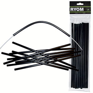Isolatorrør sort med 4 mm hul 10 stk