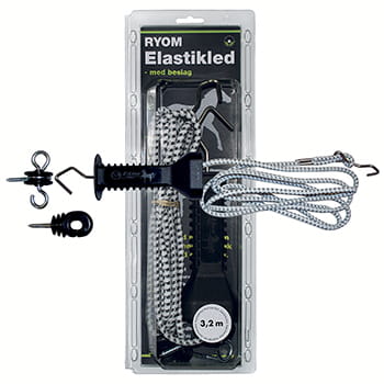 Elastikled med beslag - 3,2 m