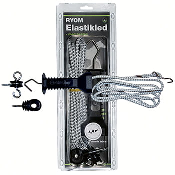 Elastikled med beslag - 4,9 m