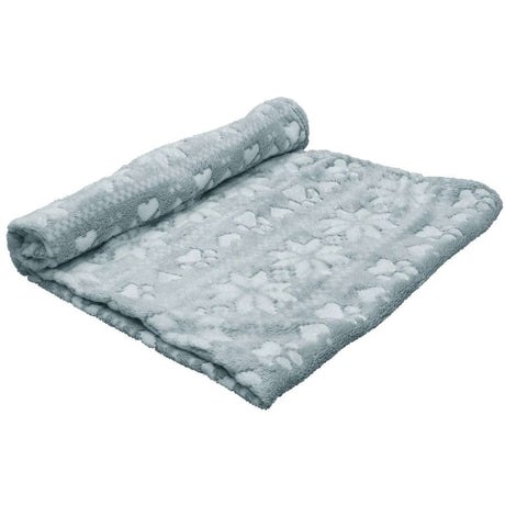 Fleece plaid "FLOKON" grey, 70 x 100 cm