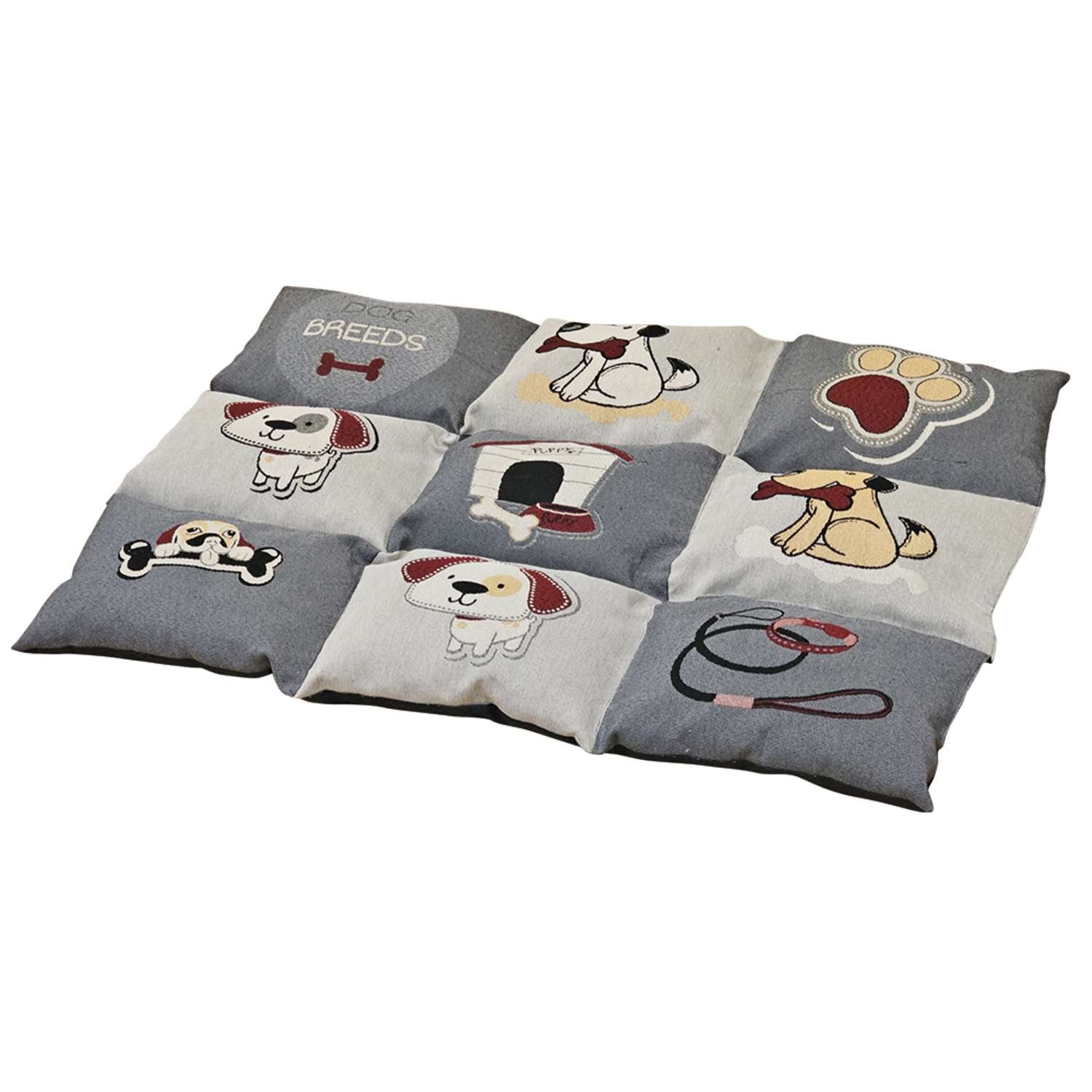 Tæppe TEDDY Classic - 58 x 80 cm - Grå/Beige