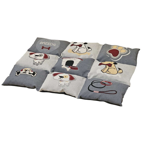 Tæppe TEDDY Classic, 58 x 80 cm, Grå/Beige