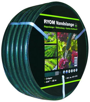 Vandslange - grøn 3/4" 3-Lag Arm.25M