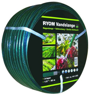 Vandslange - grøn 1/2" 3-Lag Arm.50M