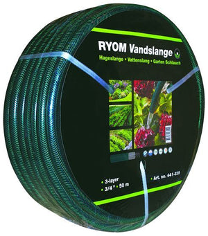 Vandslange - grøn 3/4" 3-Lag Arm.50 M