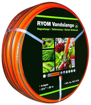 Vandslange - orange 3/4" 4-Lag Arm.25M
