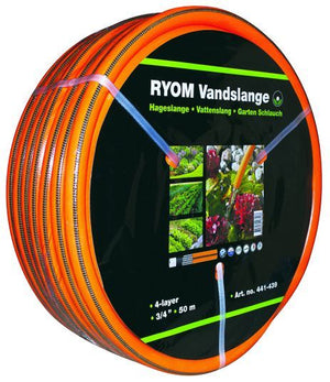 Vandslange - orange 3/4" 4-Lag Arm.50M