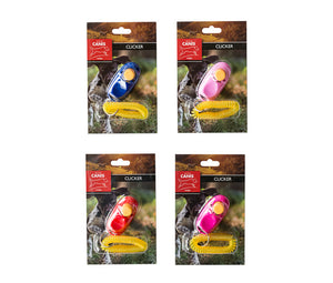 Clicker with spiral wristband - Pink