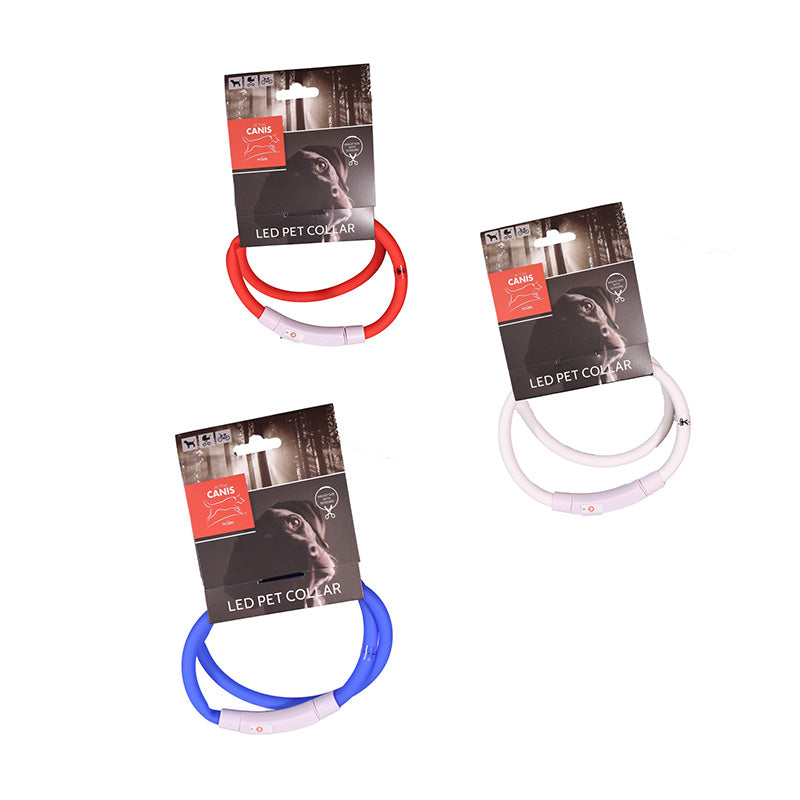 USB LED-halsbånd - Assorterede farver, universal