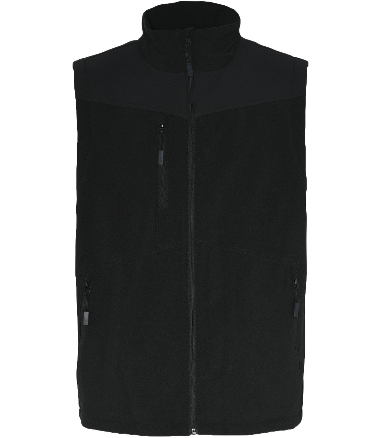 4-vejs stretch foret vest i åndbar og slidstærk kvalitet - Sort