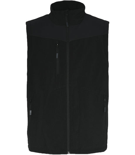 4-vejs stretch foret vest i åndbar og slidstærk kvalitet - Sort