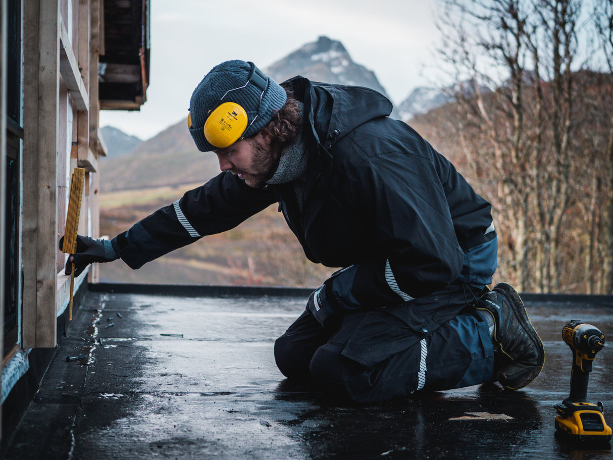 4-vejs stretch skaljakke i åndbar og slidstærk kvalitet - Sort / Navy