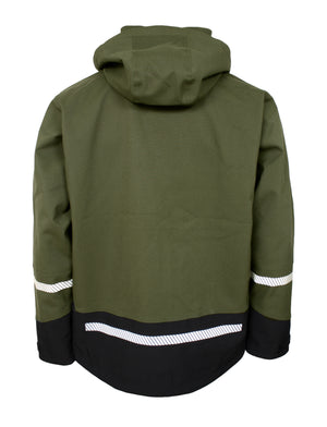 4-vejs stretch skaljakke i åndbar og slidstærk kvalitet - Grøn / Sort