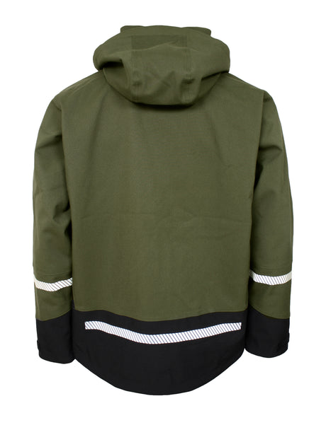 4-vejs stretch skaljakke i åndbar og slidstærk kvalitet - Grøn / Sort