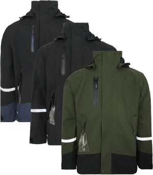 4-vejs stretch skaljakke i åndbar og slidstærk kvalitet - Grøn / Sort