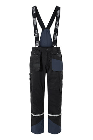 4-vejs stretch skalbukser i åndbar og slidstærk kvalitet - Sort / Navy