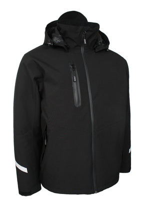 4-vejs stretch vinterjakke i åndbar og slidstærk kvalitet - Sort