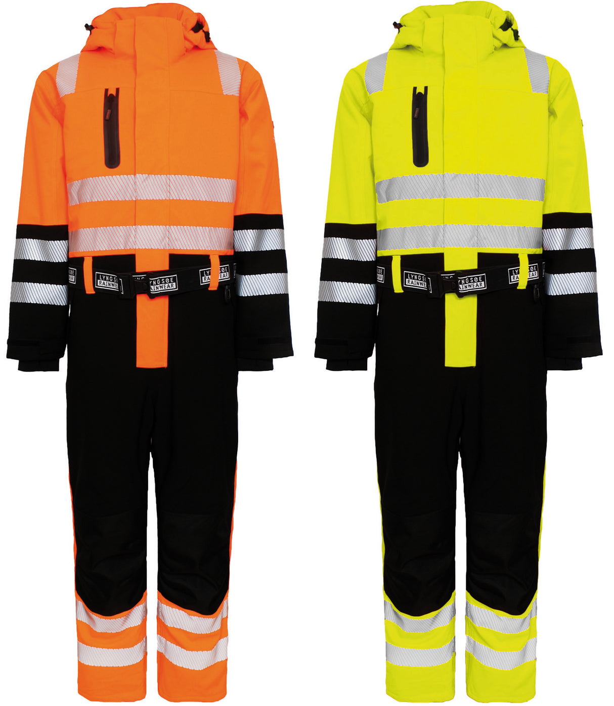 4-vejs stretch vinterkedeldragt i åndbar og slidstærk kvalitet - Hi-Vis Orange / Sort