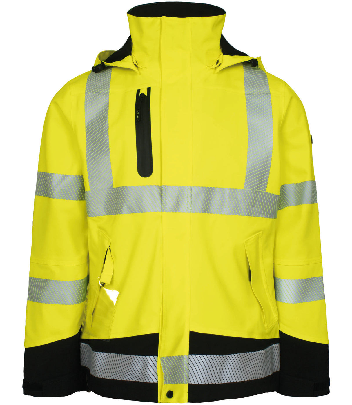 4-vejs stretch Hi-Vis skaljakke i åndbar og slidstærk kvalitet til kvinder - Saturn Gul / Sort