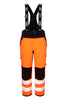 4-vejs stretch Hi-Vis vinterbukser i åndbar og slidstærk kvalitet - Hi-Vis Orange / Sort