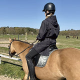 Regnjakke / Ridejakke Dame - Sort