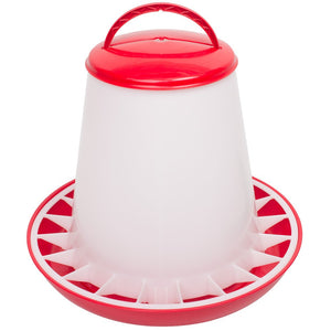 Fodersilo til høns DISKO - Rød - 6kg