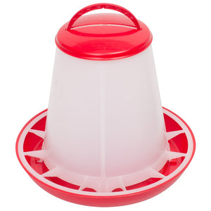 Fodersilo til høns DISKO - Rød - 1kg Kyllinger