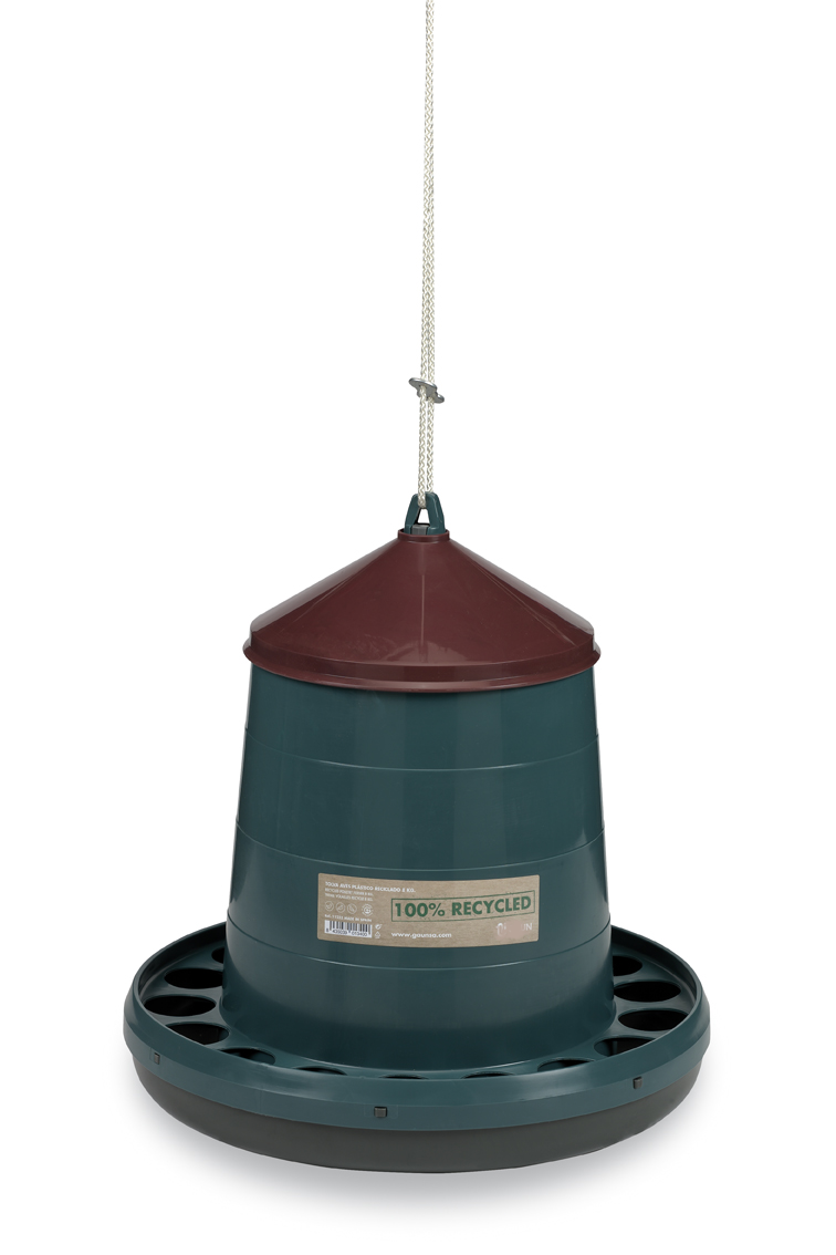 ECO Foderautomat - Genbrugsplast - 8kg