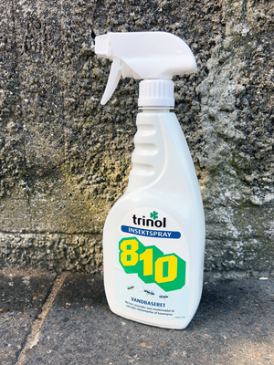 Trinol 810 insektspray anvendt mod myrer på terrasse