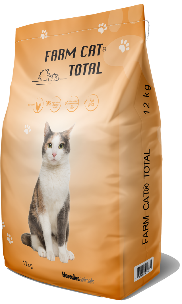 Farm Cat Total kattefoder med kylling 12 kg sæk