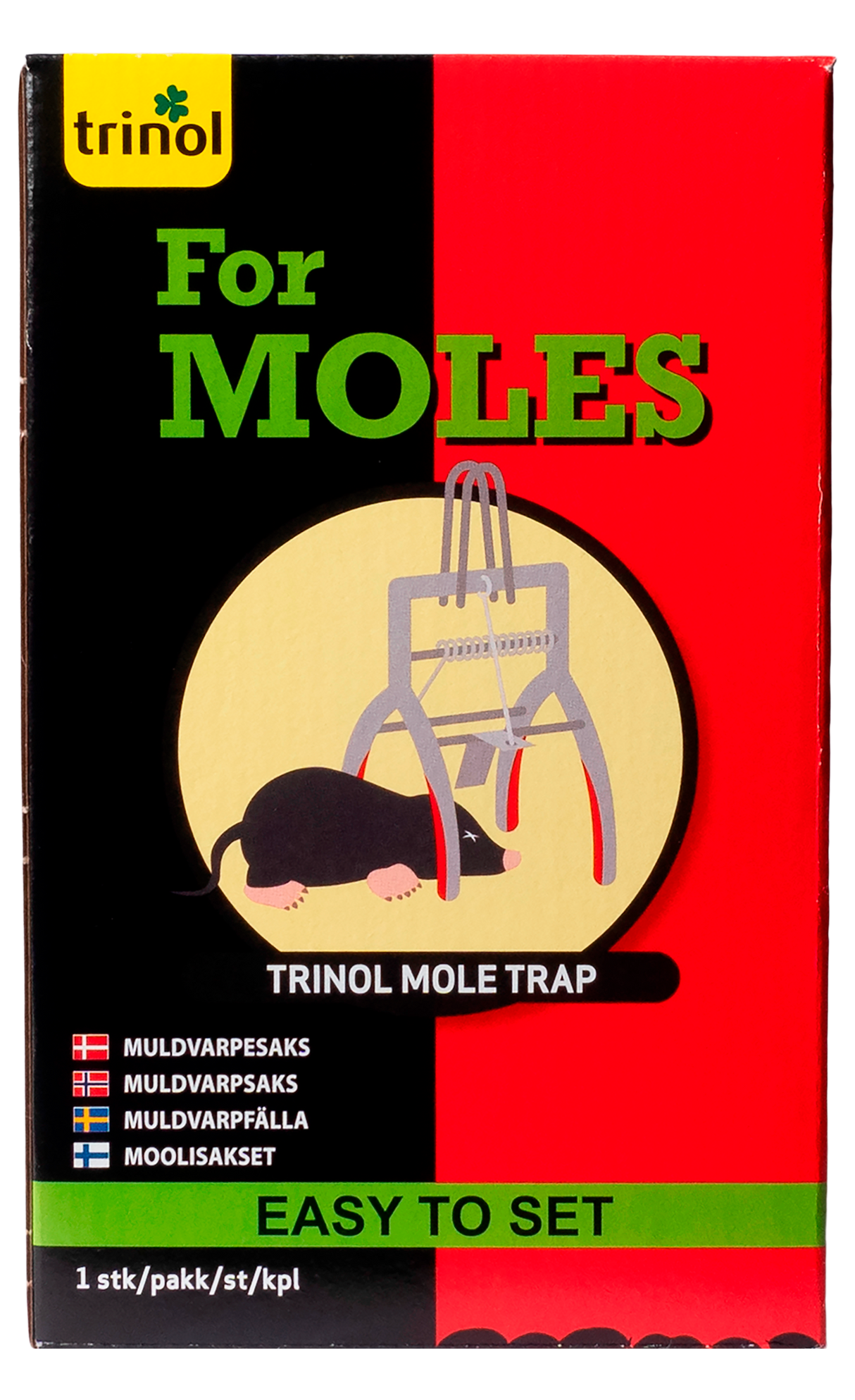 Trinol Mole Trap muldvarpefælde i emballage