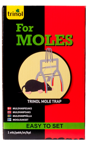 Trinol Mole Trap muldvarpefælde i emballage