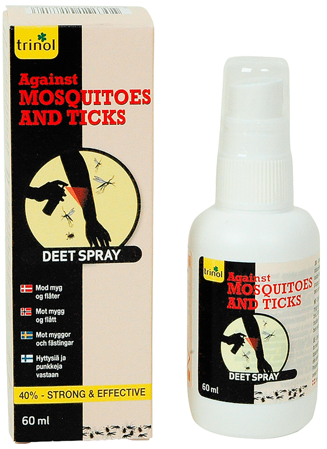 Trinol DEET-spray 40 % mod myg og flåter, 60 ml