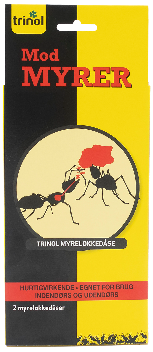 Trinol myrelokkedåse med lokkemad, 2 stk. – forside