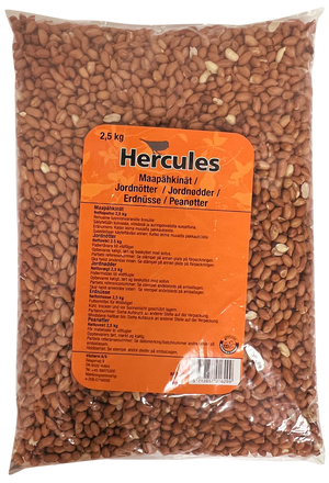 Hercules jordnødder til vilde fugle 2,5 kg pose