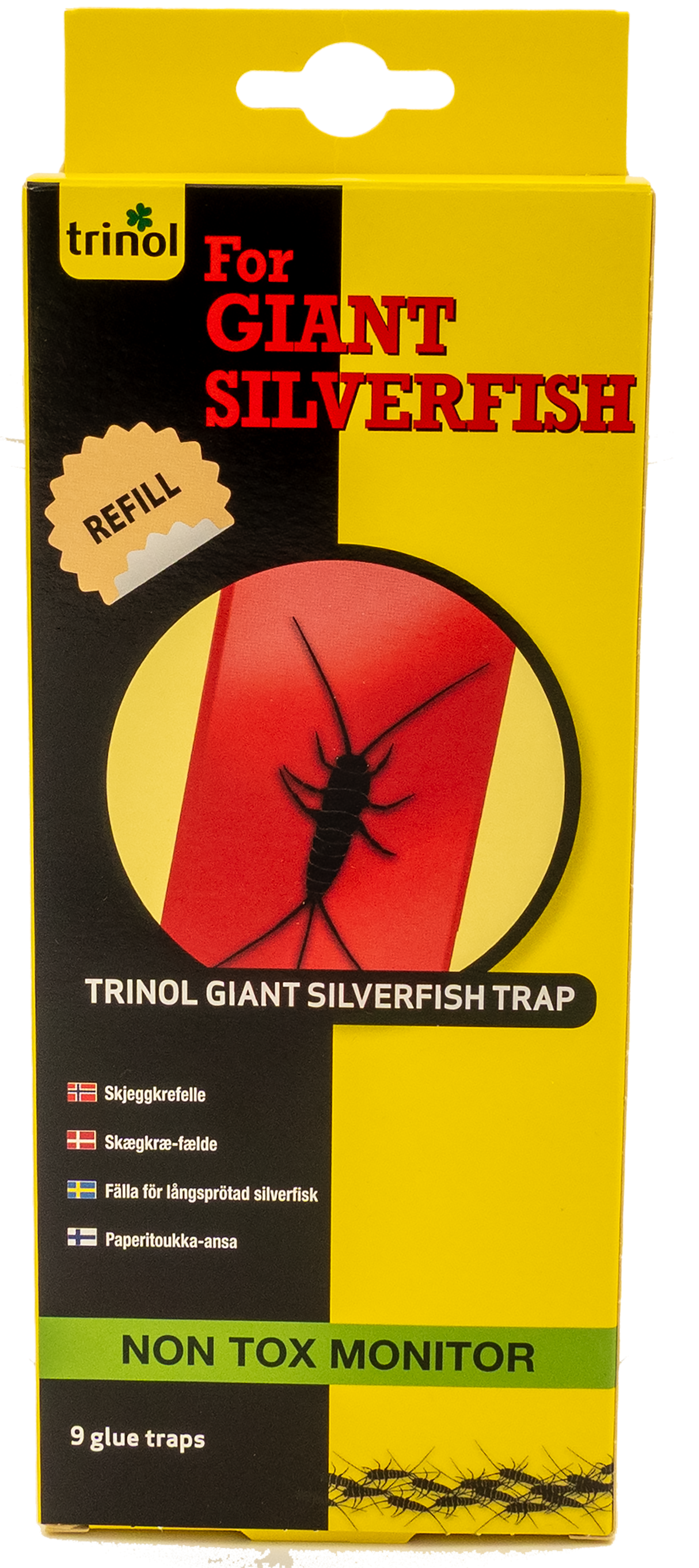 Trinol Giant Silverfish Trap limfælder til skægkræ, 9 stk.