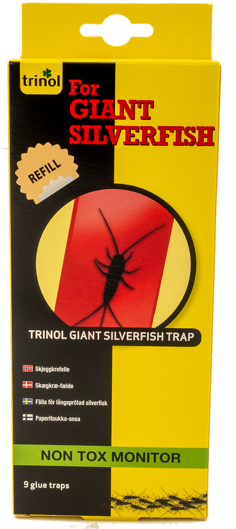 Trinol Giant Silverfish Trap limfælder til skægkræ, 9 stk.