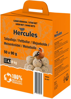 Hercules mejsebolde uden net 50 stk box
