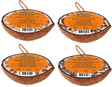 Hercules halve kokosnødder med topping — assorteret