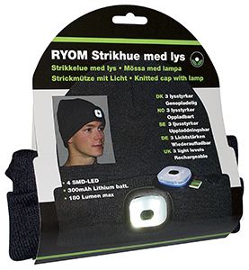 Strikhue/pandelampe - med LED-forlys