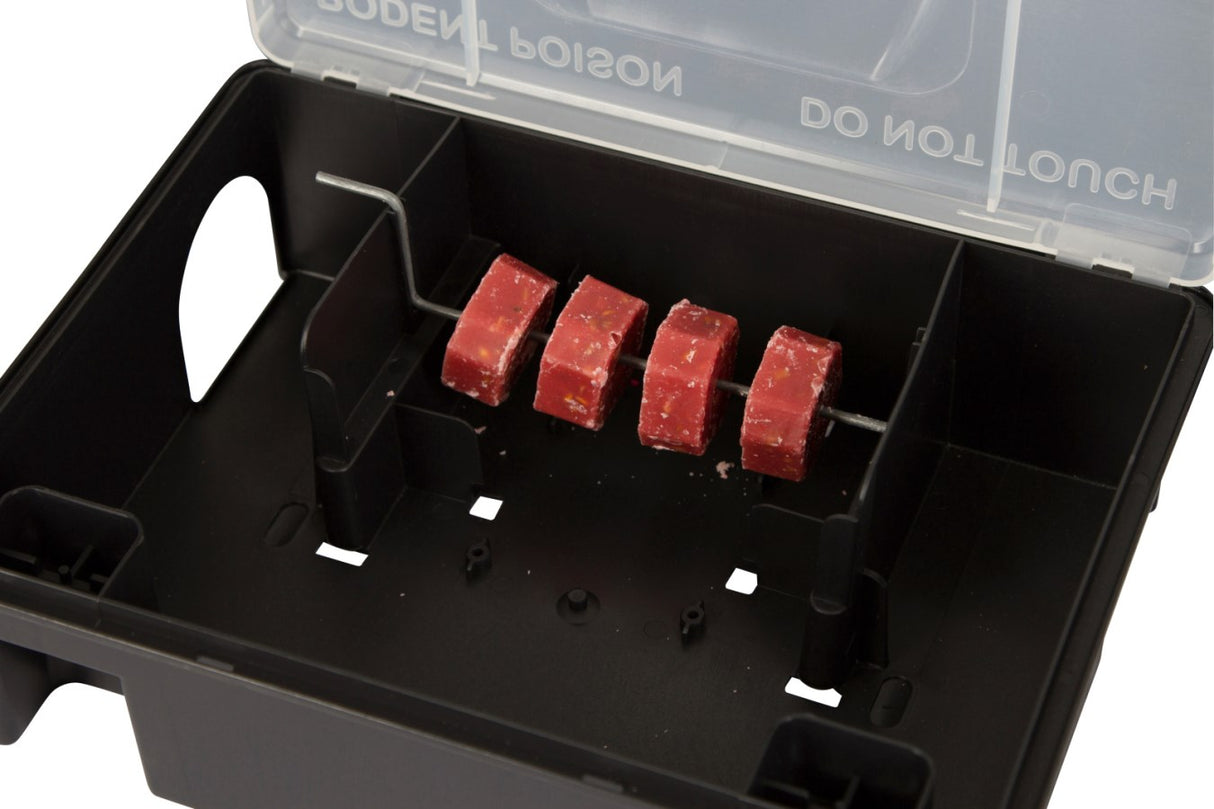 Rottegiftsdepot med smækfælde - Kombineret