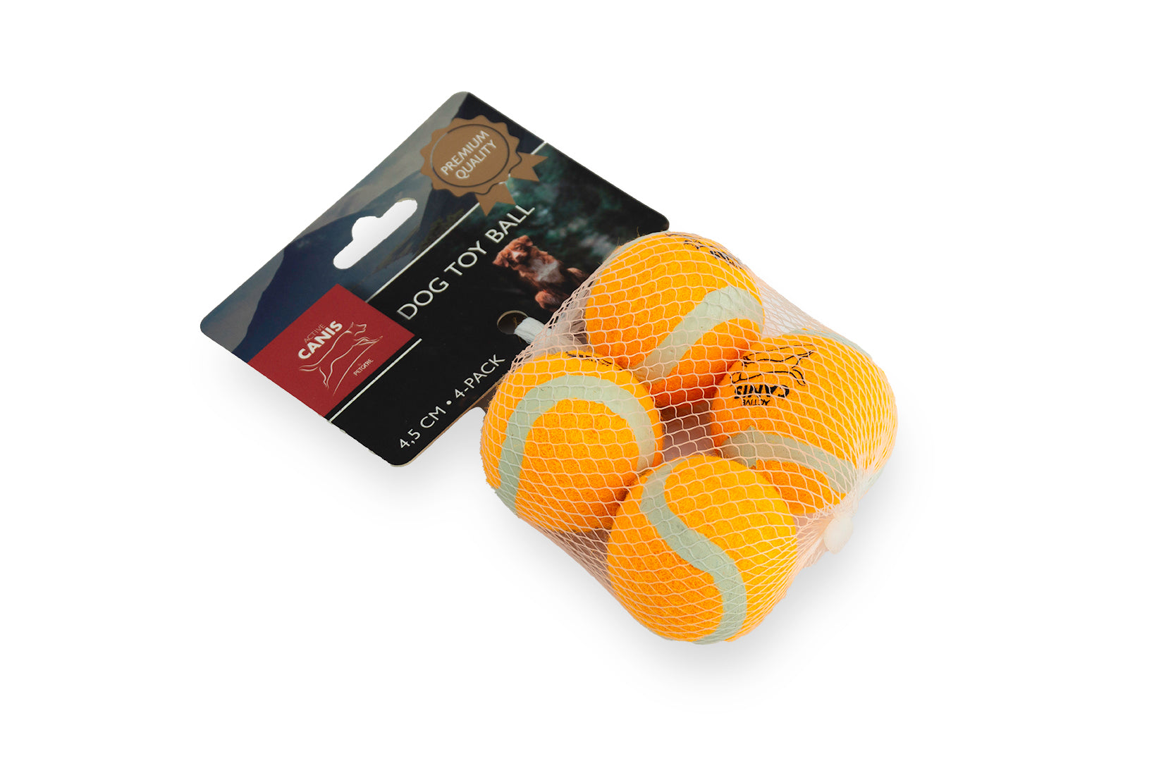 Tennisbolde 4,5 cm - 4 stk., Orange