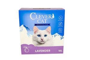 Clever Cat kattegrus lavendel 10 L