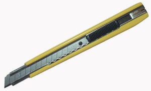 Kniv med brækblad gul