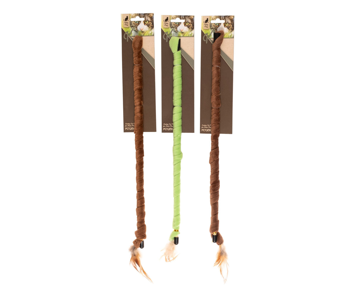 Kitty pole toy plush 153 cm, ass. color