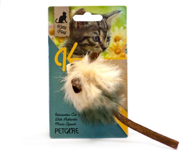 Kattelegetøj pivende - Mus Fuzzy