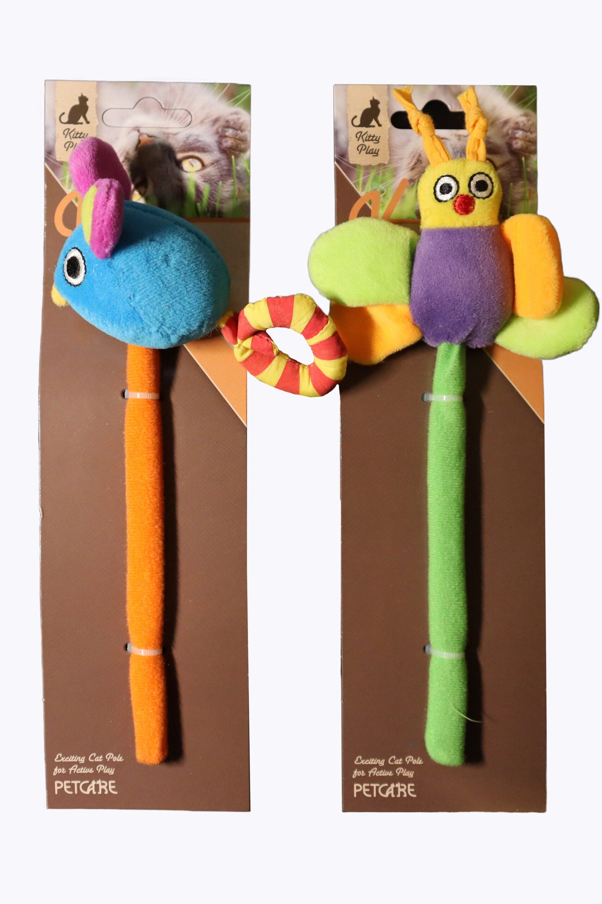 Kitty play Butterfly pole/toy catnip