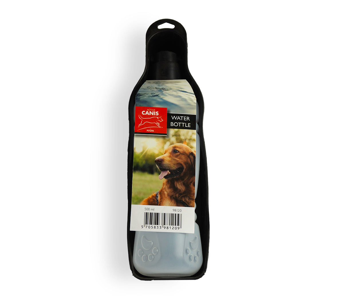 Drikkeflaske til hund 500 ml - Sort